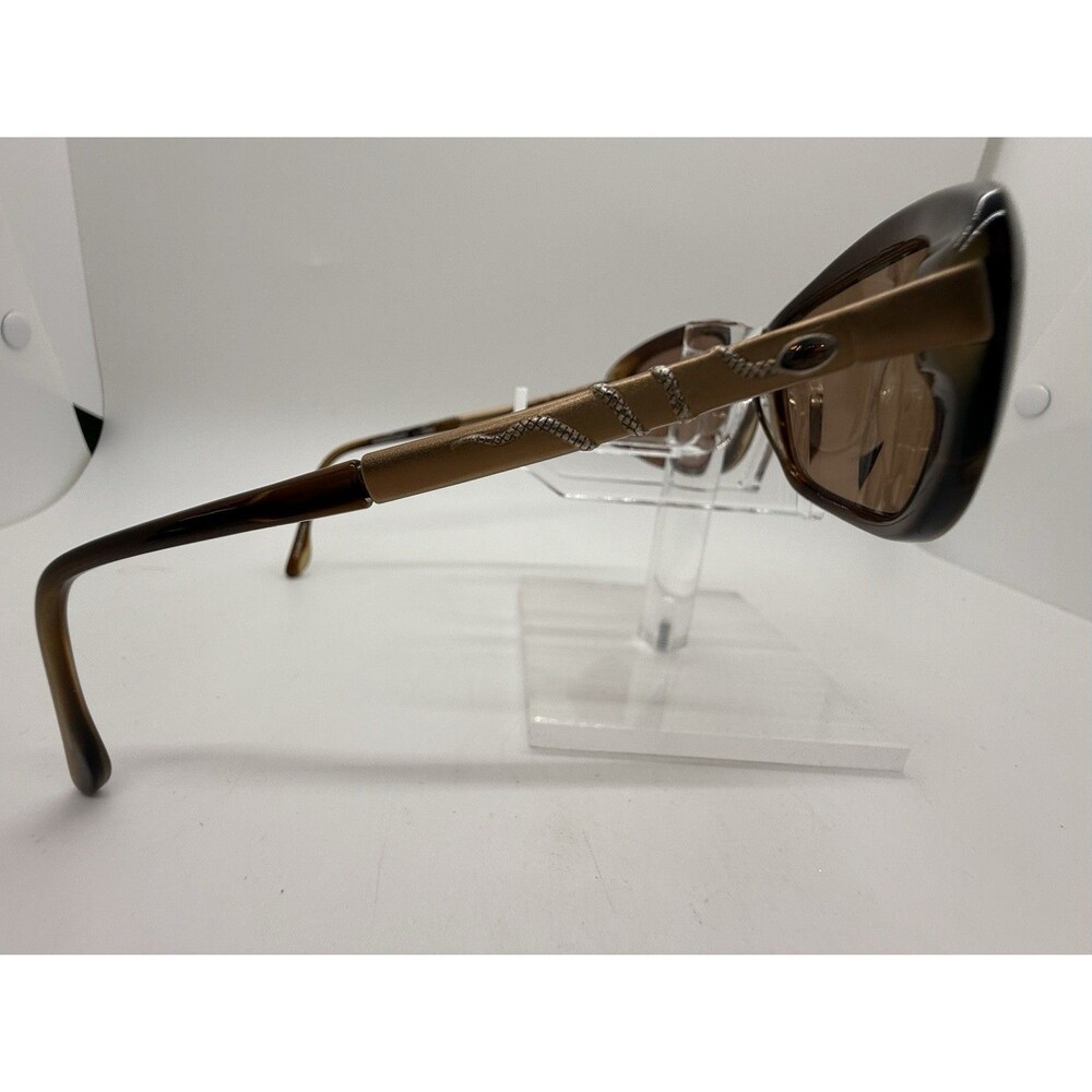 BCBG Max Azria Enchanted Sunglasses 57-16-130mm Brown Cat Eye + Chanel Hard Case - Picture 7 of 16